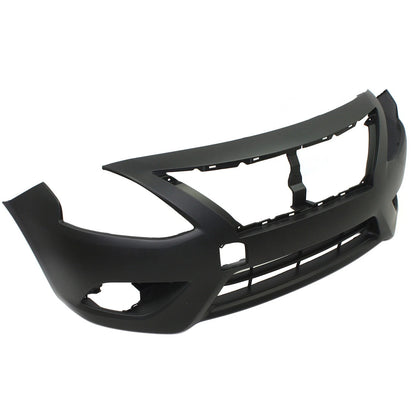 Primed Front Bumper Cover FBM229KM0J NI1000299 Replacement For Nissan Versa 2015 2016 2017 2018 Primed