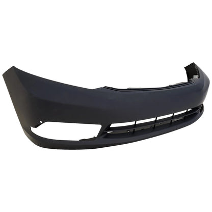 Primed Front Bumper Cover 04711TR3A80ZZ HO1000281 Replacement For Honda Civic 2012 Sedan Primed With Fog Lamp Holes