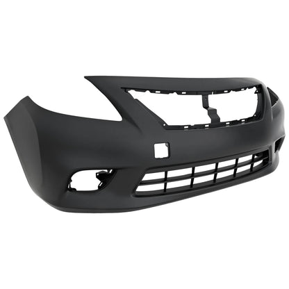Primed Front Bumper Cover NI1000284 FBM223BA0H Replacement For Nissan Versa 2012 2013 2014 Primed