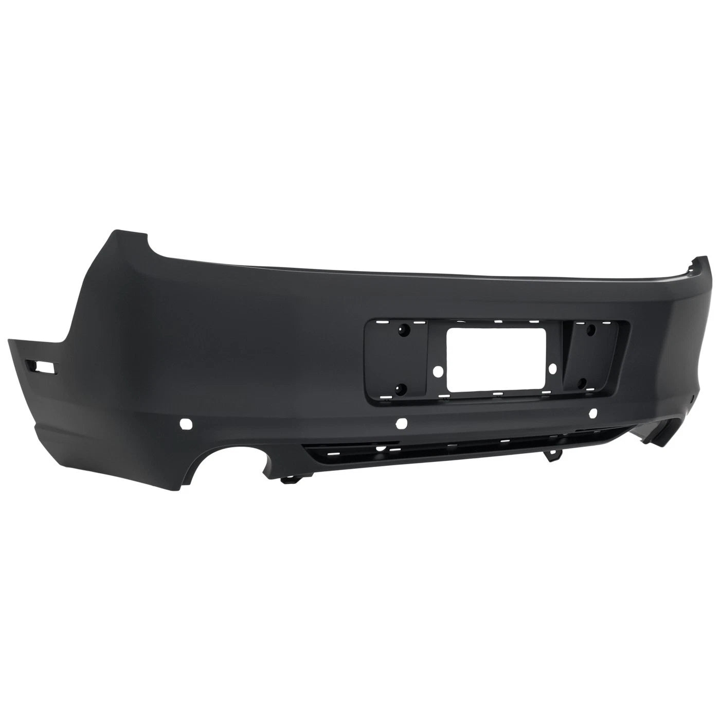 Primed Bumper Cover DR3Z17K835BAPTM FO1100686 Replacement For Ford Mustang 2013 2014 Base GT With Sensor Holes Rear Primed