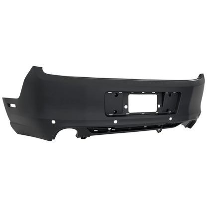 Primed Bumper Cover DR3Z17K835BAPTM FO1100686 Replacement For Ford Mustang 2013 2014 Base GT With Sensor Holes Rear Primed
