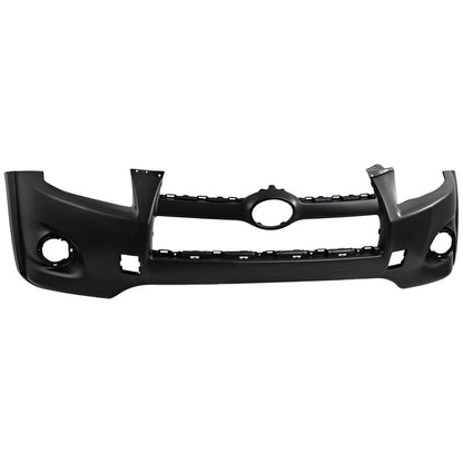 Primed Front Bumper Cover Fascia 521190R903 5211942971 TO1000350 Replacement For Toyota RAV4 2009 2010 2011 2012 Primed with Tow Hook Hole