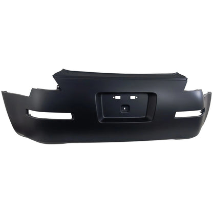 Primed Bumper Cover HEM22CF42H NI1100266 Replacement For Nissan 350Z 2003 2004 2005 2006 2007 2008 2009 Rear Primed with Dual Exhaust Holes