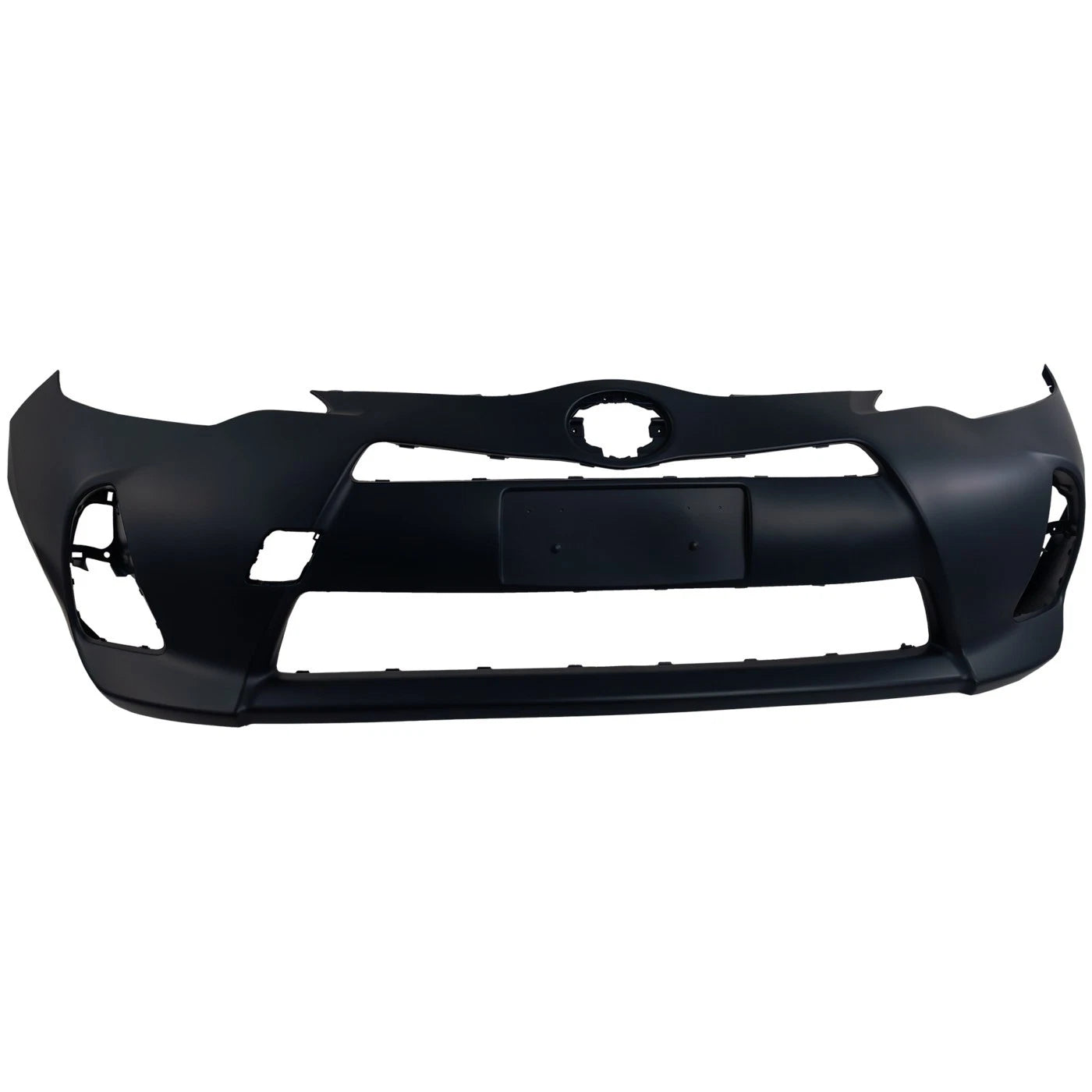 Primed Front Bumper Cover 5211952980 TO1000392 Replacement For Toyota Prius 2012 2013 2014 C with Fog Lamp Holes Primed