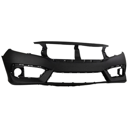 Primed Front Bumper Cover 04711TBAA00ZZ HO1000306 Replacement For Honda Civic 2016 2017 2018 Si Model USA Built Vehicle Coupe Sedan Primed
