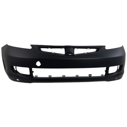 Primed Front Bumper Cover 04711SLNA81ZZ HO1000249 Replacement For Honda Fit 2007-2008 with Fog Lamp Holes Primed