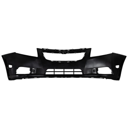 Primed Bumper Cover Fascia 95217520 GM1000924 Replacement For Chevrolet Cruze 2011 2012 2013 2014 Front Primed Fog Lamp Holes