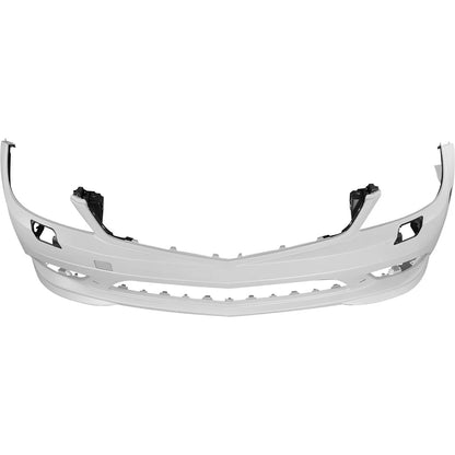 Primed Front Bumper Cover 2048857625 MB1000295 Replacement For Mercedes-Benz C300 C350 2008 2009 2010 2011 Primed with AMG Styling Package