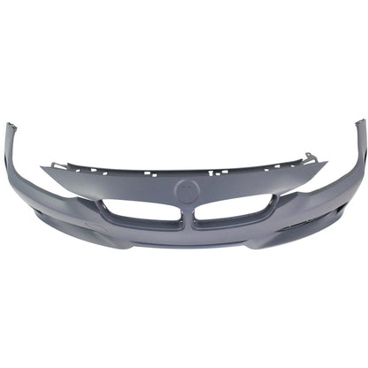 Primed Front Bumper Cover 51117293013 BM1000263 Replacement For BMW 328i 2012 2013 2014 2015 Standard Type with PDC/IPAS Holes Primed