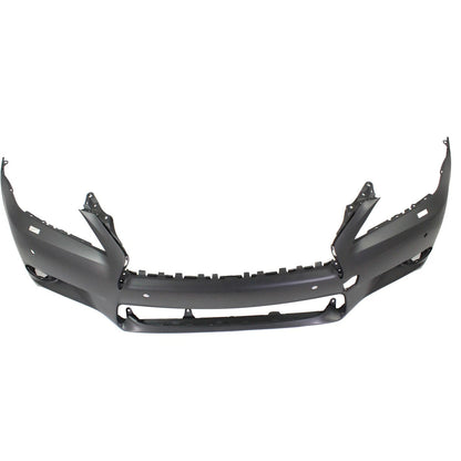 Primed Front Bumper Cover 521193A918 LX1000231 Replacement For Lexus GS350 GS450h 2013 with Fog Lamp Holes Primed