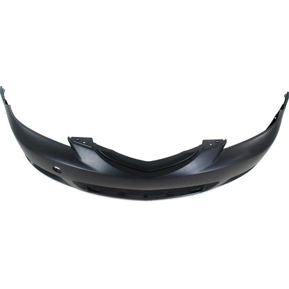 Primed Front Bumper Cover BN8F50031DBB MA1000195 Replacement For Mazda 3 2004 2005 2006 Hatchback with Fog Lamp Holes Primed