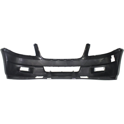 Primed Front Bumper Cover 2L1Z17D957MPTM FO1000522 Replacement For Ford Expedition 2003 with Fog Lamp Holes Primed