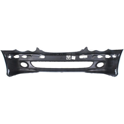 Primed Front Bumper Cover 2038853025 MB1000210 Replacement For Mercedes Benz C230 2005 2006 2007 with Fog Lamp Holes C280 2006 2007 Primed