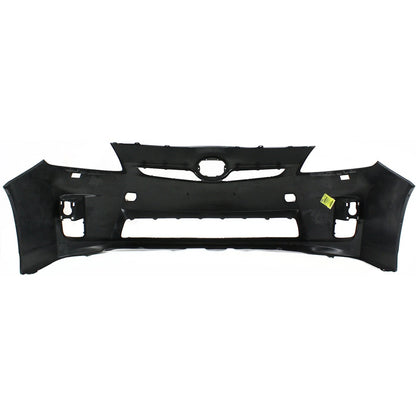 Primed Front Bumper Cover 5211947919 TO1000361 Replacement For Toyota Prius 2010 2011 with Fog Lamp Holes Primed