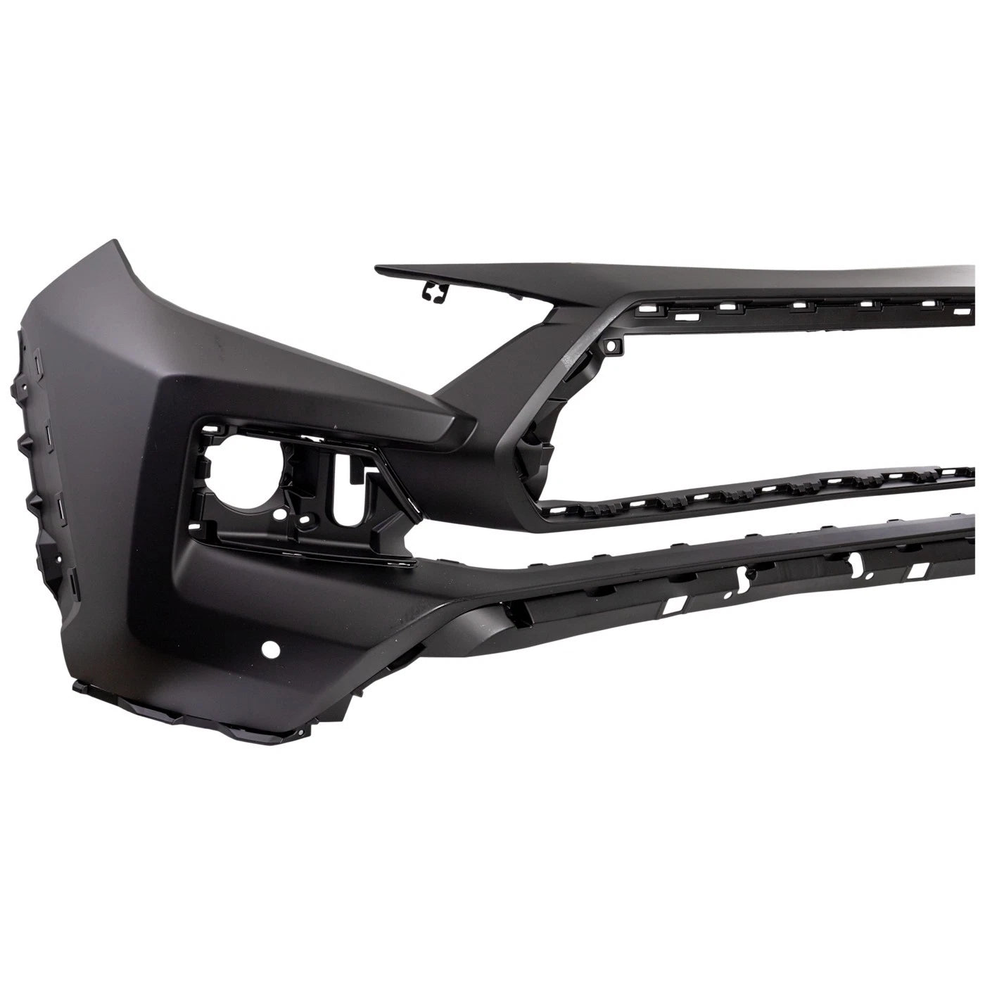 Primed Bumper Cover Fascia 521190R922 TO1000454 Replacement For Toyota RAV4 2019 2020 2021 2022 2023 2024 Front Parking Aid Holes US Built Primed