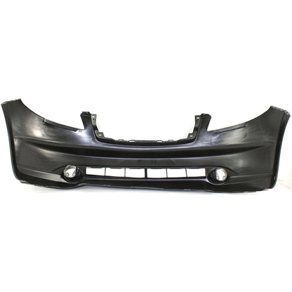 Primed Front Bumper Cover F2M22CG040 IN1000127 Replacement For Infiniti FX35 FX45 2003 2004 2005 with Fog Lamp Holes Primed