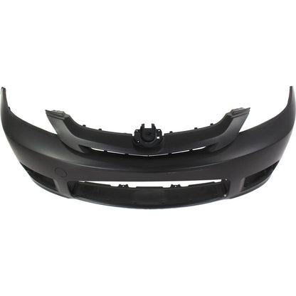 Primed Front Bumper Cover CCZ35003XBB MA1000209 Replacement For Mazda 5 2006 2007 with Fog Lamp Holes Primed