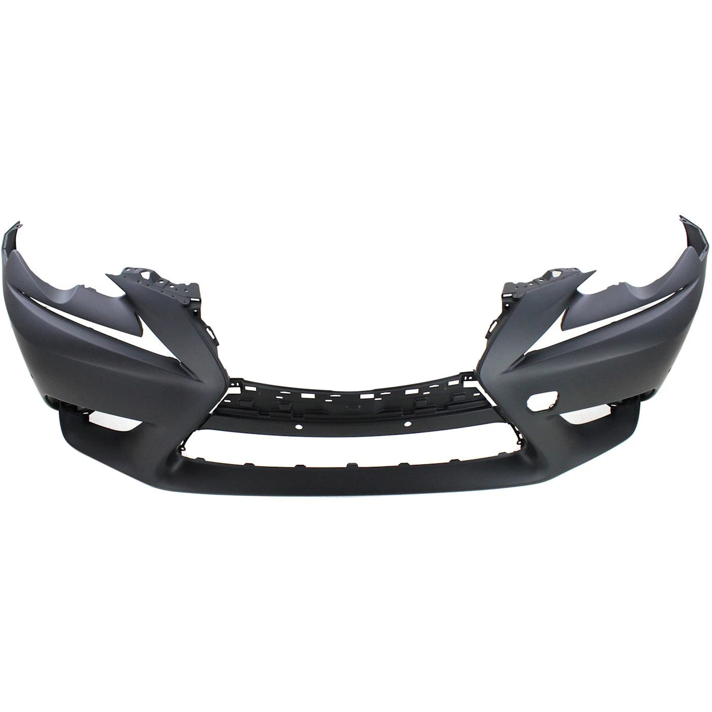 Primed Front Bumper Cover 521195E913 LX1000263 Replacement For Lexus IS250 2014 2015 with PDC Sensor Holes Primed Plastic