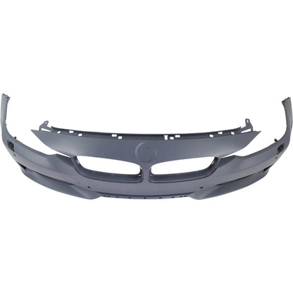 Primed Front Bumper Cover 51117293090 BM1000267 Replacement For BMW 328i 320i 2012 2013 2014 2015 with HLW/PDC/IPAS/Cam Holes Primed