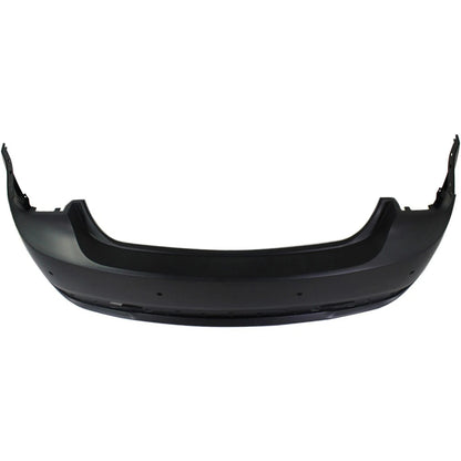 Primed Bumper Cover 95217523 GM1100873 Replacement For Chevrolet Cruze 2011 2012 2013 2014 2015 2016 with Parking Aid Sensor Holes Rear Primed