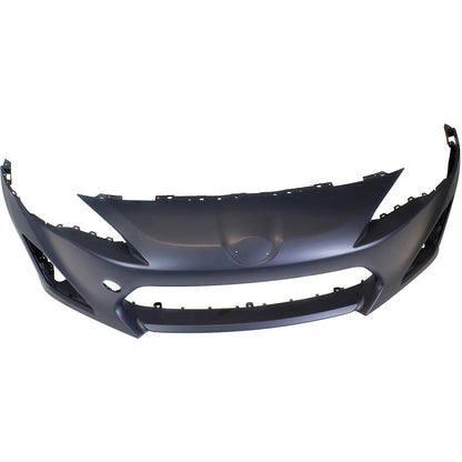 Primed Bumper Cover SU00301484 SC1000110 Replacement For Scion FR-S 2013 2014 2015 2016 with Fog Lamp Holes Front Primed