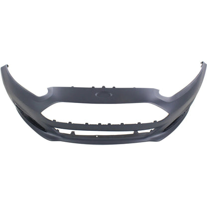 Primed Primed Front Bumper Cover D2BZ17757AB FO1000693 Replacement For Ford Fiesta 2014 2015 2016 2017 2018 2019 Sedan Hatchback With Fog Light Holes