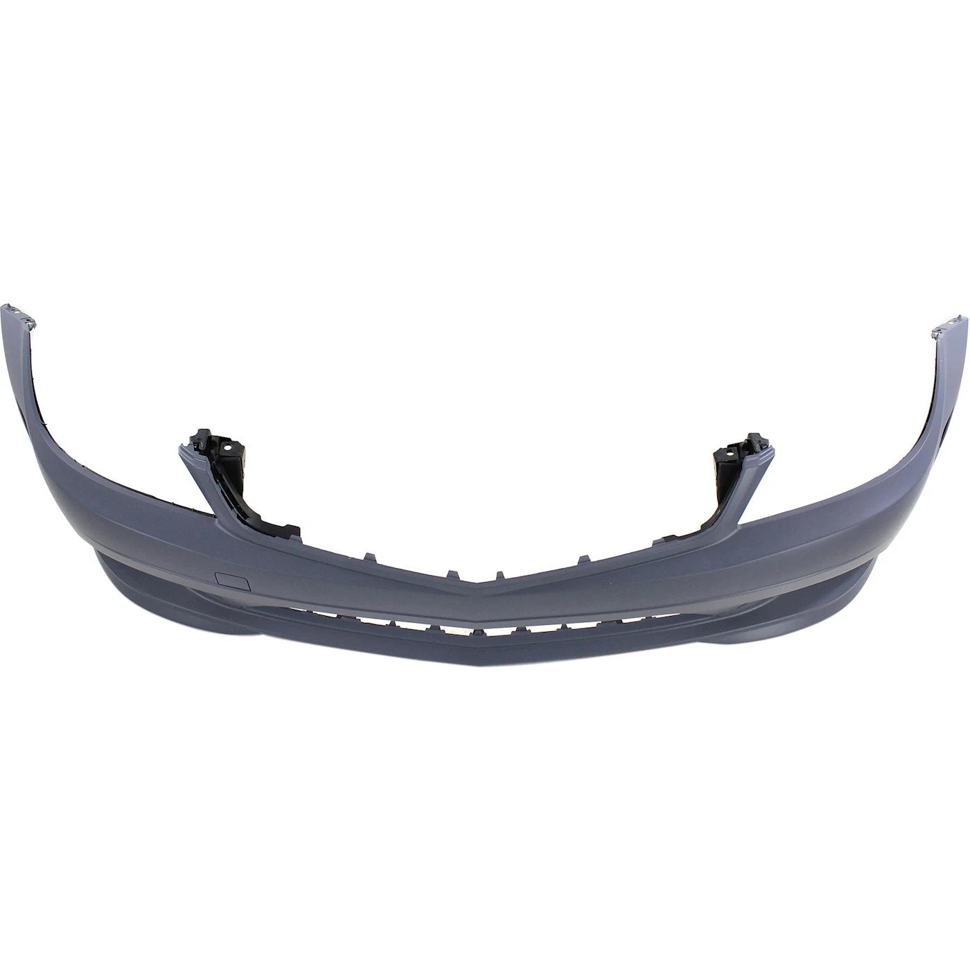 Primed Bumper Cover 2048856138 MB1000424 Replacement For Mercedes Benz C350 2008 2009 2010 2011 with AMG Styling and Side Marker Hole Primed Front