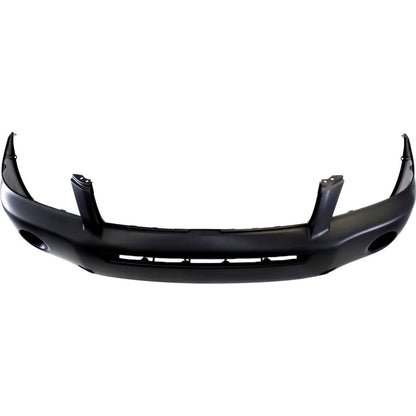 Primed Front Bumper Cover 5211948930 TO1000312 Replacement For Toyota Highlander 2006 2007 with Fog Lamp Holes Primed