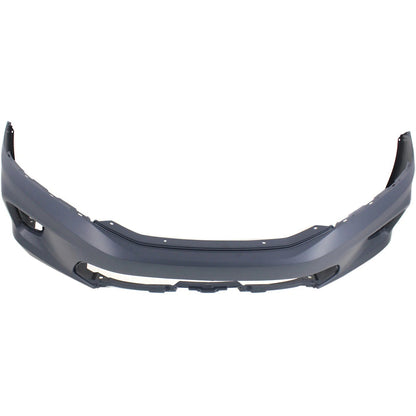 Primed Bumper Cover 71101T3LA01ZZ HO1000291 Replacement For Honda Accord 2013 2014 2015 EX EX-L LX-S Models Front Primed