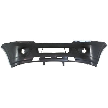 Primed Front Bumper Cover 2L7Z17D957EAA FO1000525 Replacement For Lincoln Navigator 2003 2004 with Fog Lamp Holes Primed