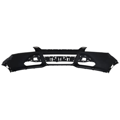 Primed Front Upper Bumper Cover CJ5Z17D957ACPTM FO1000674 Replacement For Ford Escape 2013 2014 2015 2016 with Fog Lamp Holes Primed