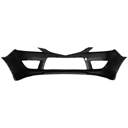 Primed Front Bumper Cover C2Y15003XABB MA1000221 Replacement For Mazda 5 2008 2009 2010 with Fog Lamp Holes Primed