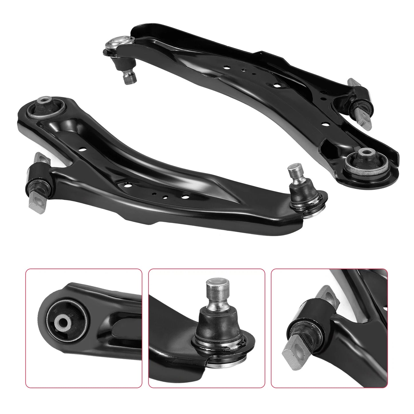 6pc MS301169 MS301168 K750095 K750094 ES801221 ES801220 Front Lower Control Arm Tie Rods Sway Bars Kit for Nissan Rogue Sport 2014 2015 2016 2017 2018 2019