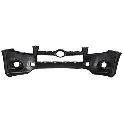Primed Front Bumper Cover Fascia 521190R903 5211942971 TO1000350 Replacement For Toyota RAV4 2009 2010 2011 2012 Primed with Tow Hook Hole