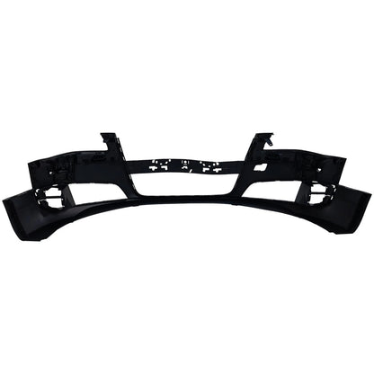 Primed Front Bumper Cover 4H0807065EGRU AU1000206 Replacement For Audi A8 Quattro 2011 2012 2013 2014 with Fog Lamp Holes Primed