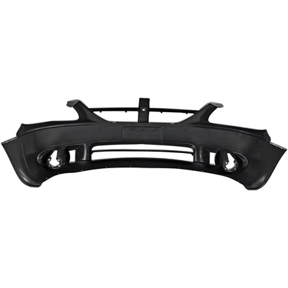 Primed Front Bumper Cover 5139118AA CH1000430 Replacement For Dodge Grand Caravan 2005 2006 2007 with Fog Lamp Holes Primed